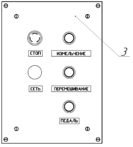 3 – панель управления;